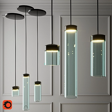 Glare-Free LED Pendant Light 3D model image 1 