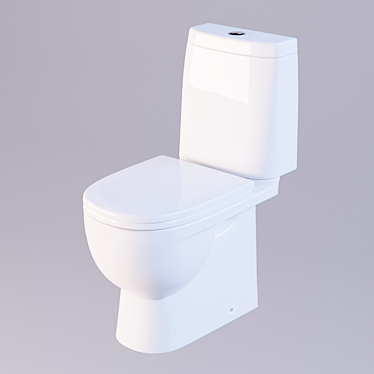 Sleek Fest Toilet Bowl 3D model image 1 