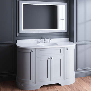 Burlington Bathroom Set - Elegant and Functional 3D model image 1 