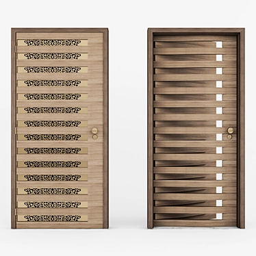 Grill Main Door 2: 1040mm Size 3D model image 1 