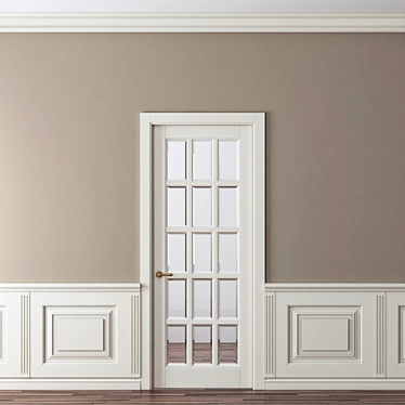 Elegant Wall Moulding: Enhance Your Space 3D model image 1 