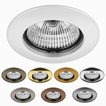 Teso fix Lightstar: Versatile Decorative Recessed Spotlight 3D model image 1 