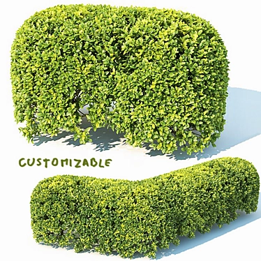 Evergreen Spherical Hedge Module 3D model image 1 