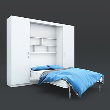 Space-Saving Closet Bed Practitioner 3D model image 1 