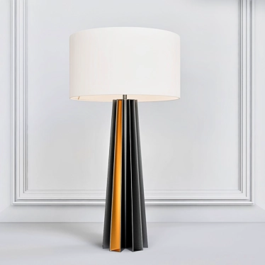 Baker Ray Table Lamp: Elegant Illumination 3D model image 1 