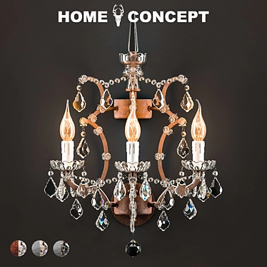 OM Sconce Crystal, Crystal Sconce.