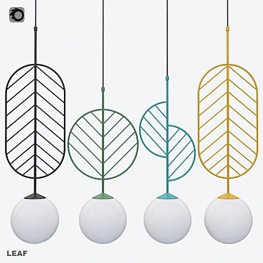 Leaf Collection: Stylish Lamp Set 3D model image 1 