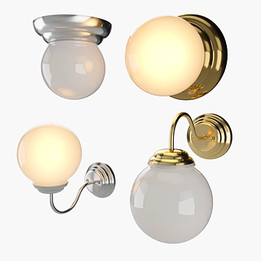 Modern Bathroom Lighting: Lillholmen Ikea 3D model image 1 