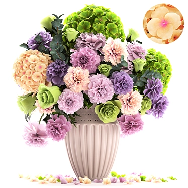 Spring Blooms Bouquet 3D model image 1 