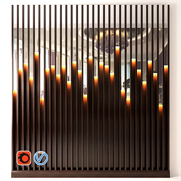 Modern Geometric Wall Decor 3D model image 1 