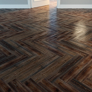 Natural Wood Parquet Flooring 3D model image 1 