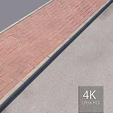 Urban Walk: Premium Sidewalk Package 3D model image 1 