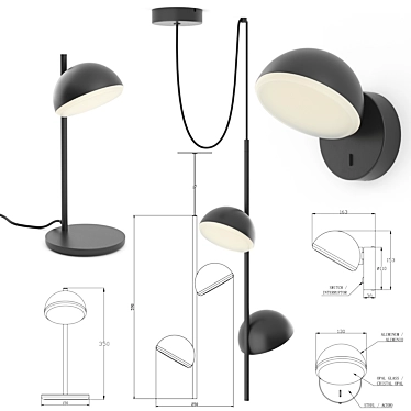 Elegant Leds C4 Lighting Set 3D model image 1 