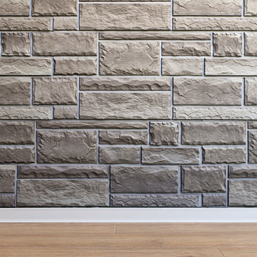 Seamless Ultra HD Stone Cladding 3D model image 1 