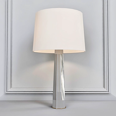 Elegant Baker Facet Table Lamp 3D model image 1 