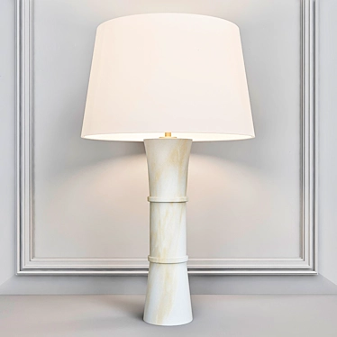 Elegant Bali Table Lamp 3D model image 1 