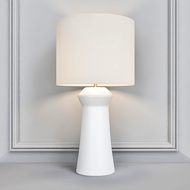 Elegant Baker Pacific Table Lamp 3D model image 1 