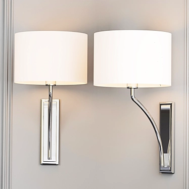 Sleek Heathfield Bathroom Light 3D model image 1 