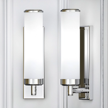 Elegant Henri Bathroom Light 3D model image 1 