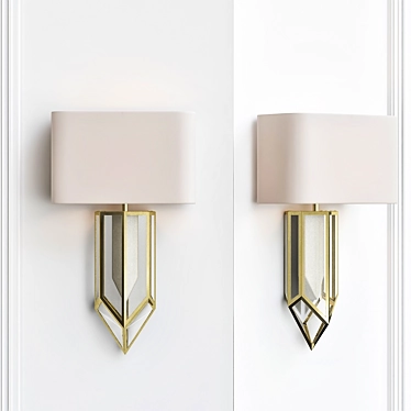 Baker Selenite Wall Sconce 3D model image 1 