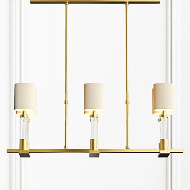 Baker Trianon Ceiling Light: Elegant Illumination for Your Space 3D model image 1 