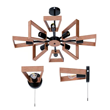 Unique Title (Option 1): Sleek Loft Ceiling Chandelier by Eurosvet

Unique Title (Option 2): Sty 3D model image 1 