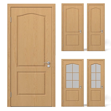 Lightwood Interior Doors 3D model image 1 