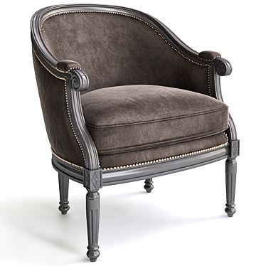 Elegant Caracole Chair: Luxurious Comfort! 3D model image 1 