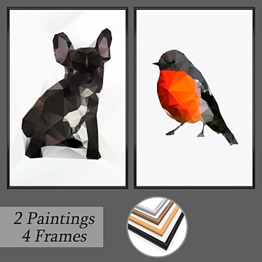 Versatile Wall Painting Set 3D model image 1 