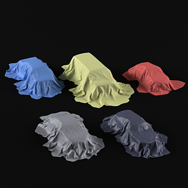 Car-Shaped Cloth Set 3D model image 1 