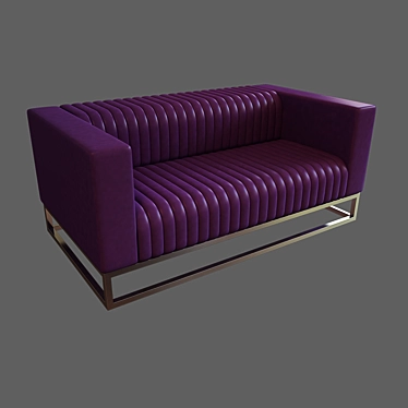Sleek Office Sofa 3D model image 1 