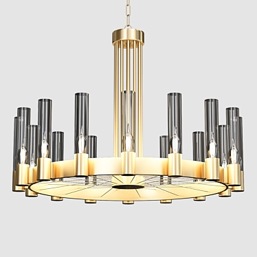 Elegant Illumination: Visual Comfort Chandelier 3D model image 1 