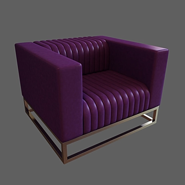 Sleek Office Armchair 3D model image 1 
