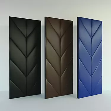 Lightweight Soft Wall Panels - Set of 3 3D model image 1 