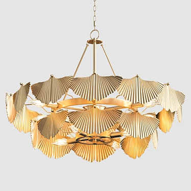 Elegant Aberdeen Chandelier: 9 Lights 3D model image 1 