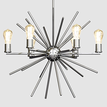 Elegant Carnegie Chandelier 3D model image 1 