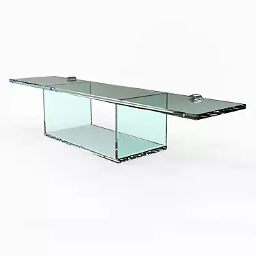 Elevate Bathroom Storage: Glass Shelf 3D model image 1 