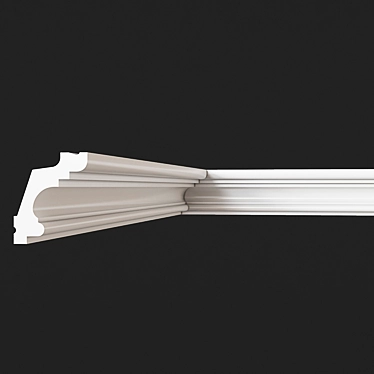 Elegant Gypsum Cornice - S6K10 3D model image 1 