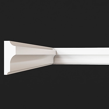 Elegant Gypsum Molding for Sale 3D model image 1 