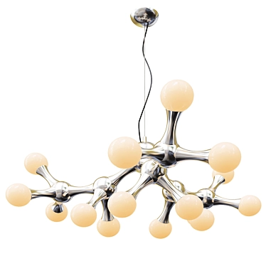 Contemporary Molecules Chandelier 3D model image 1 