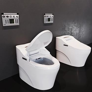 Intelligent Comfort: OVE Luxury Smart Toilet 3D model image 1 
