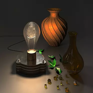 Elegant Lamp Set: Stylish & Decorative 3D model image 1 