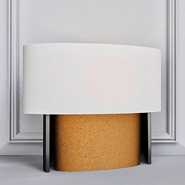 Elegant Baker Cloak Accent Lamp 3D model image 1 