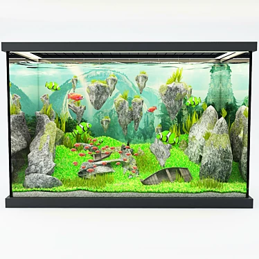 Modern Avatar Aquarium 3D model image 1 