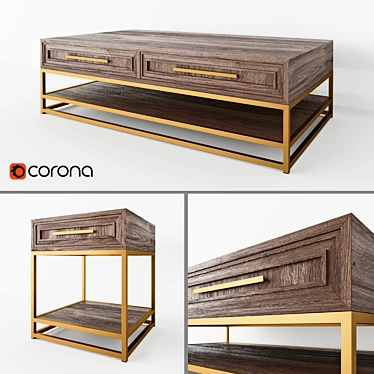 Cosmorelax Bullard Coffee Tables - Stylish and Sturdy 3D model image 1 