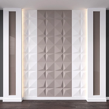 3D Wall Decor for Bedroom 3D model image 1 
