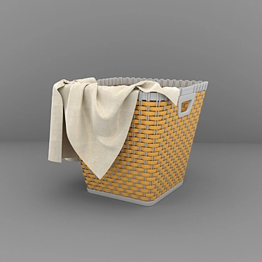 Turbo Mesh Laundry Basket 3D model image 1 