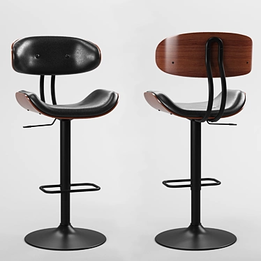 Elevate your space with customizable bar stool! 3D model image 1 