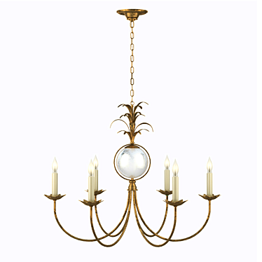 EF Chapman Gramercy 6 Light Chandelier 3D model image 1 