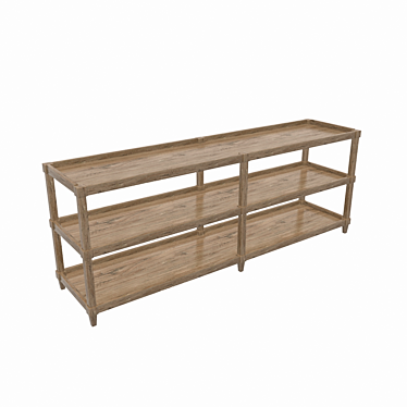 Craftsman Style Console Table 3D model image 1 